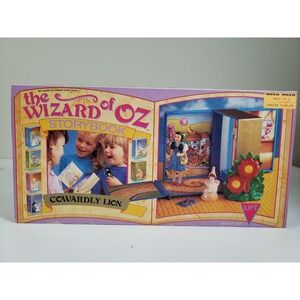 1990 Wizard of Oz Storybook Toy Cowardly Lion Collectible Multi Toys Corp Rare